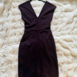 Express Deep Purple Backless Dress